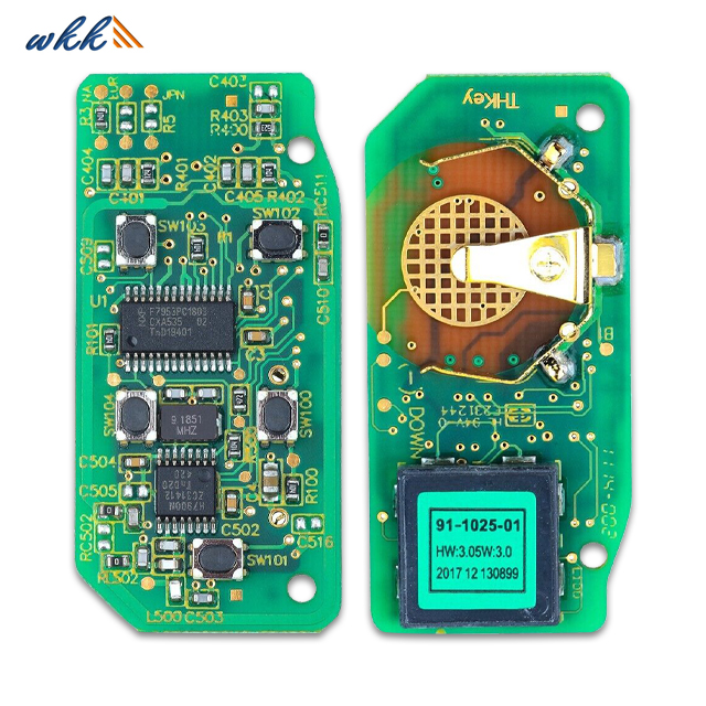 랜드로버 LR2 / LR4용 버튼 4개+1개 KOBJTF10A 49CHIP 315MHz 원격 키
